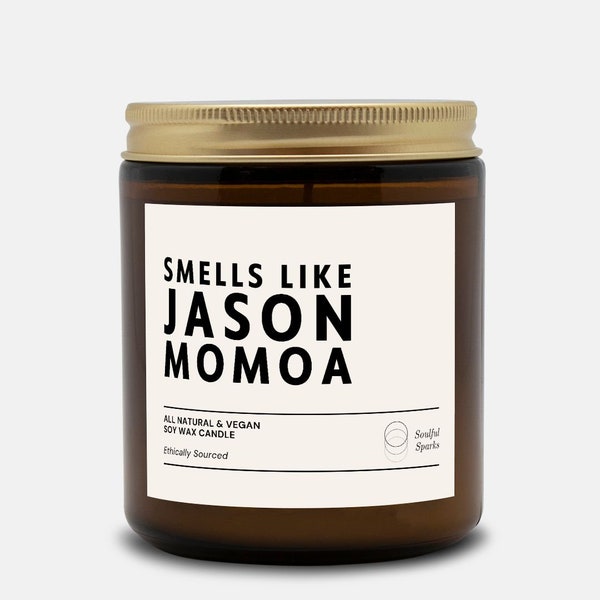 Jason Momoa Candle | Celebrity Candles | Pop Culture Gifts | Gift For Her | This Candle Smells Like Jason Momoa