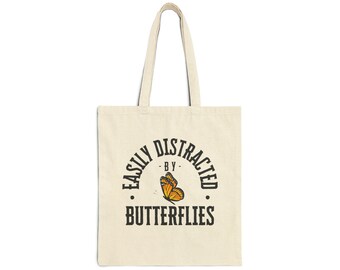 Aesthetic Tote Bag, Cottagecore Tote Bag, Butterfly Tote Bag, Monarch Butterfly Tote Bag Gift, Goblincore Tote Bag, Nature Tote Bag