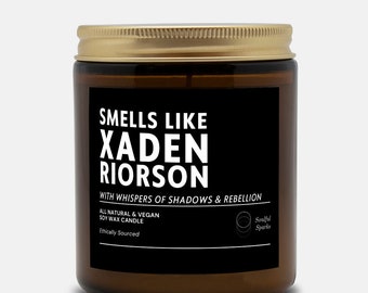 Xaden Riorson Candle,Bookish Candle,Bookish Merch,Fantasy Candle,Soy Candles,Vegan Candle,Officially Licensed,Gifts for Readers,Fourth Wing