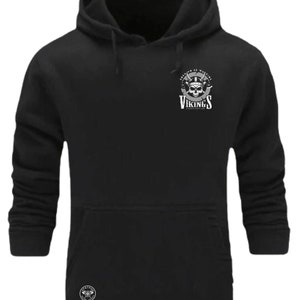 Vikings Skull Hoodie Small Vikings Clothing Victory Or Valhalla Pagan Born To Be Warrior Thor Odin Northmen Norse Gift Men Sweatshirt Top