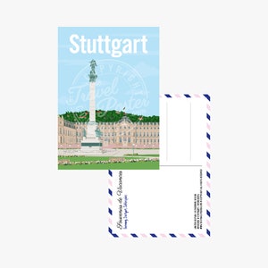 Carte postale Schlossplatz de Stuttgart