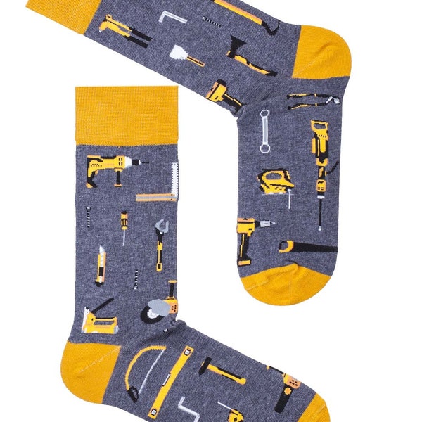 Werkzeugsocken | unisex,gemütlich,Geschenkidee,lässige Socken,bunte Socken,lustiges Design,fröhliche Socken,verrückte Socken,coole Socken,