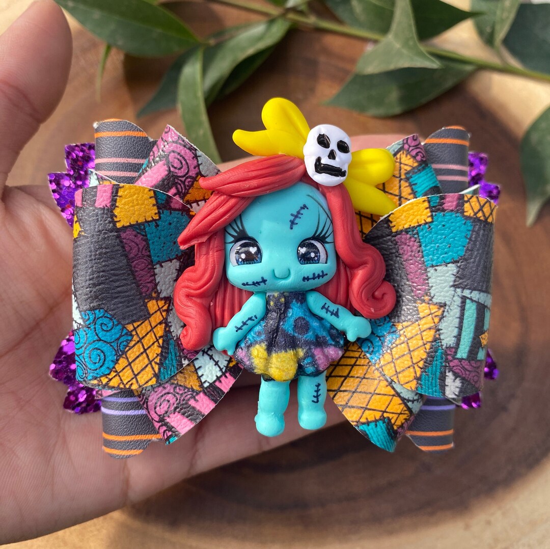 Sally Hairbow Nightmare Before Christmas Hairbow Halloween Etsy