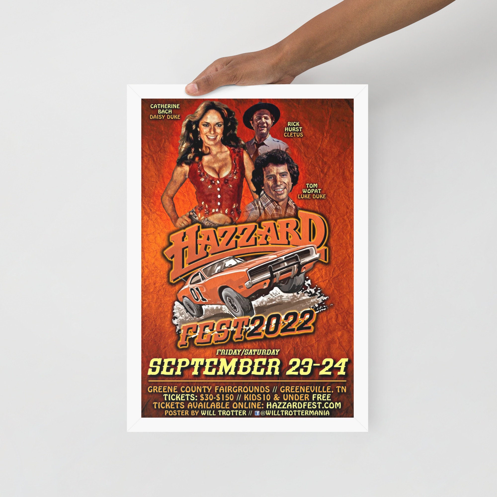 Framed Hazzard Fest 2022 Poster Etsy