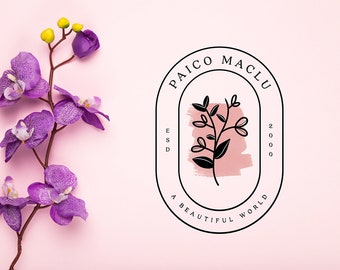Logo Design | Custom Logo Design | Flower Design | Bohemian Design | Fashion Logo | 100% Copyrights to the buyers