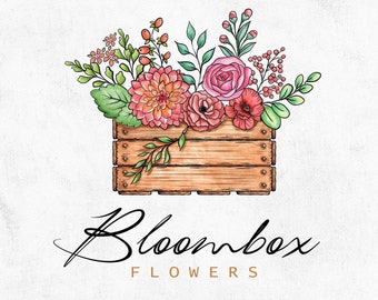 Logo Design | Custom Logo Design | Unique Logo Design | Floral Logo Design | Hand Drawn Logo | 100% Copyright to buyers