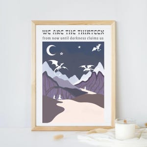 We Are The Thirteen | Throne of Glass | Witches | Manon Blackbeak | Sarah J Maas | Wall Art | poster | Digital Download