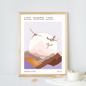 Live Manon | Manon Blackbeak | Digital Download | Wall Art | Print | Throne of Glass | Sarah J Maas | The Thirteen | Dragons