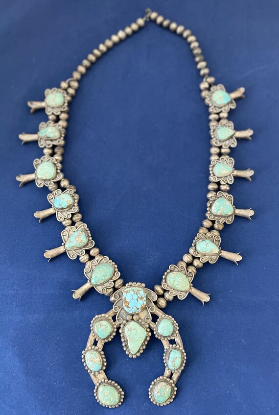 Vintage Native American Squash Blossom Gem