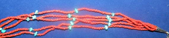 Coral and Turquoise Necklace and Earrings Set - image 10
