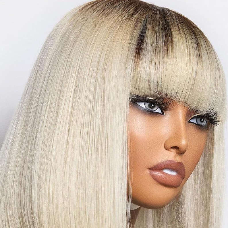 Mesmerizing Platinum Blonde Bob Wig Photo in HD Mesmerizing Platinum Blonde Bob Wig Photo in HD