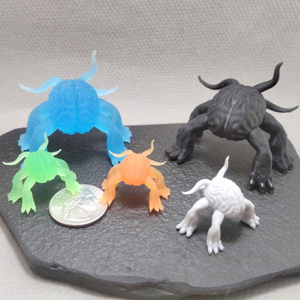 D&D Baldur's Gate 3 Intellect Devourer 'Us' - 3D Resin Printed Miniature - New Glow Colors!