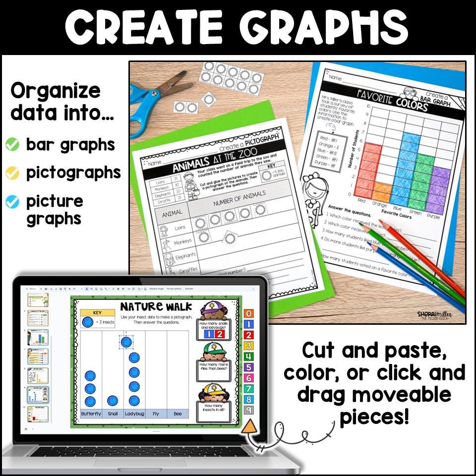 Graphing Activities Bar Graphs Pictograph & Picture Graphs, 2nd and 3rd ...
