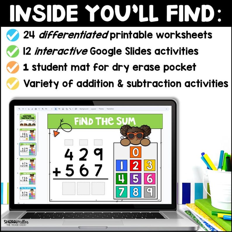 3 Digit Addition and Subtraction With Regrouping, 2nd and 3rd Grade and ...