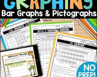 Actividades gráficas: gráficos de barras, pictogramas e imágenes, hojas de trabajo de matemáticas de 2.º y 3.er grado para niños, presentaciones digitales de Google, educación en casa