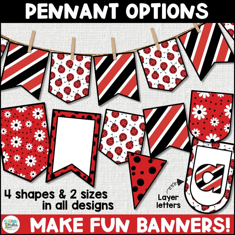 Ladybug Bulletin Board Letters, April & May Bulletin Board Ideas ...