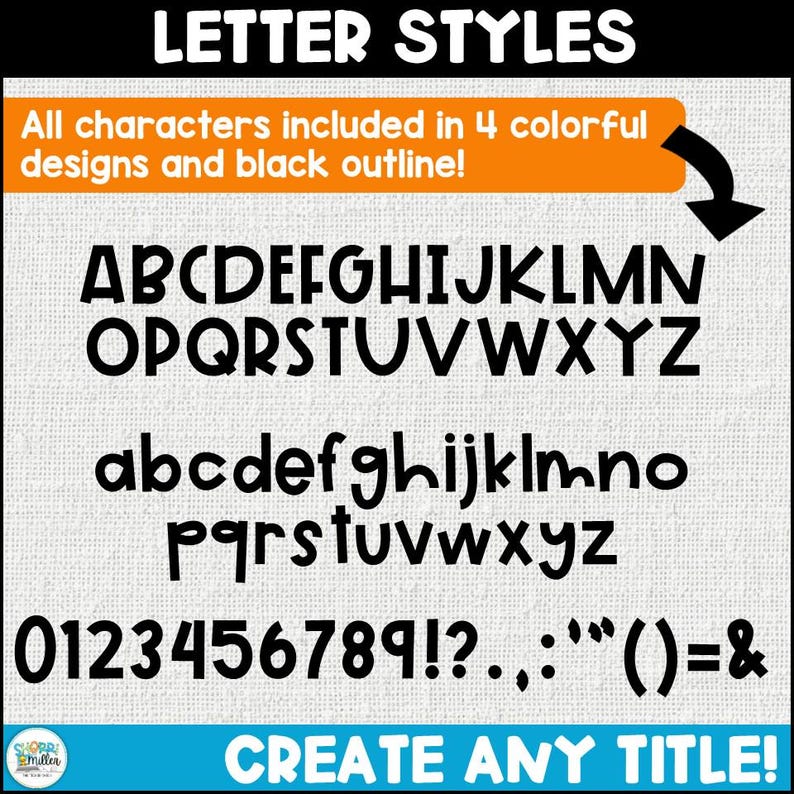Happy Birthday Bulletin Board Letters and Ideas, Printable Bright ...