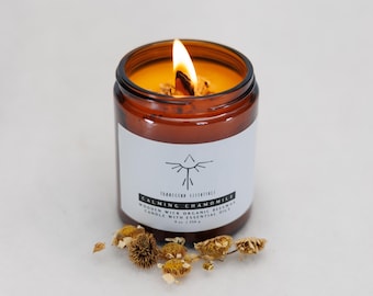 Organic Beeswax Candle with Essential Oils