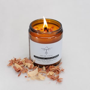 Świeca z wosku pszczelego Celestial Cedarwood Organic / Transcend Cosmetics