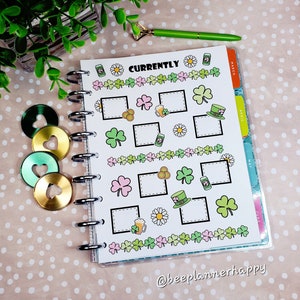 Druckbare Seite ~ St. Patrick's Day Theme für März ~ Sofortiger digitaler Download PDF ~ Big HP 8.5 x 11 & Classic HP Size 9.25 x 7