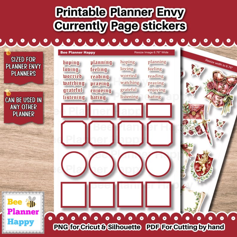 Printable Currently Page Stickers for Planners and Journals ~ February ...