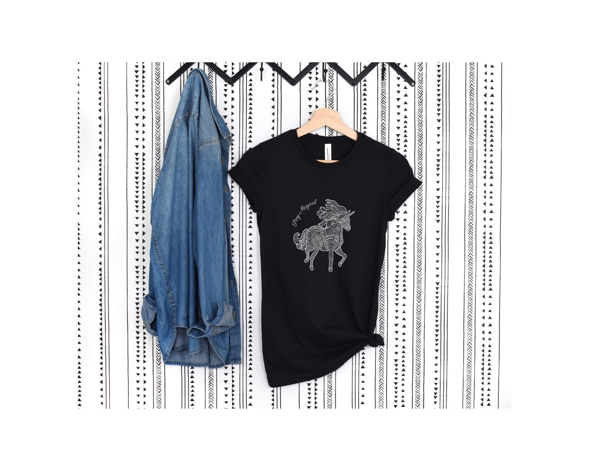 UNICORN Women's Tee, Unicorn Fitted Tshirt, Stay Magical Tee
