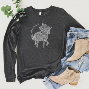 Unicorn Graphic Long Sleeve T-shirt