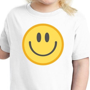 Smiley Face Kids T-shirt, Happy Toddler Tee, Smiley Toddler Shirt