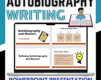 Presentación de PowerPoint con introducción a las memorias de la autobiografía y notas del profesor