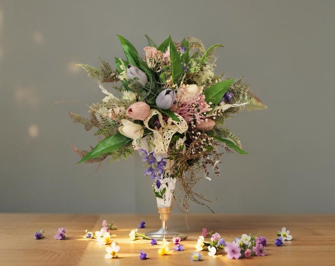 Artificial flower wreath for all seasons, home decoration, Artificial Door Wreath with Flowers, Door Decorations, Wreath with Flowers, Heart