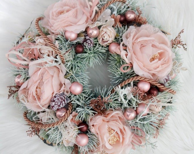 Christmas wreath, fir wreath, door wreath, berry wreath, Christmas wreath, winter wreath, decorative wreath, Advent wreath, door decoration, Christmas decoration,