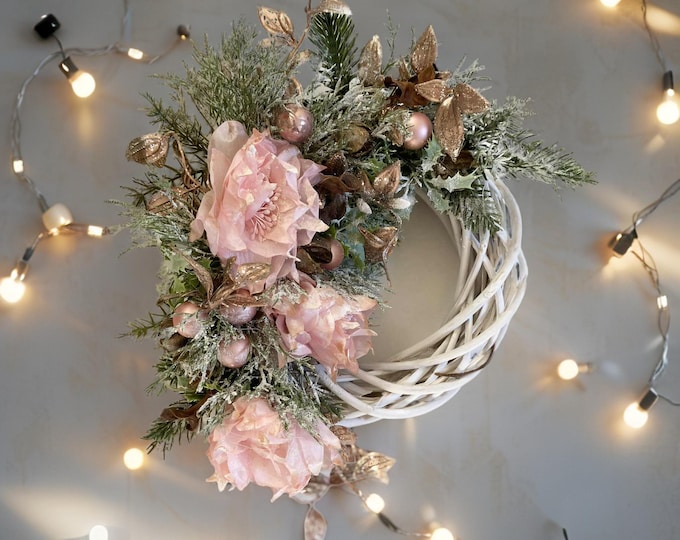 Christmas wreath, fir wreath, door wreath, berry wreath, Christmas, wreath, winter wreath, decorative wreath, Advent wreath, door decoration, Christmas decoration
