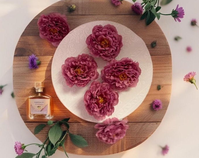 Purple Peony Flowers Soft textile heads for crafts decor Textile Heads Perfect for wreaths, weddings flowers. Great for indoor & outdoor use