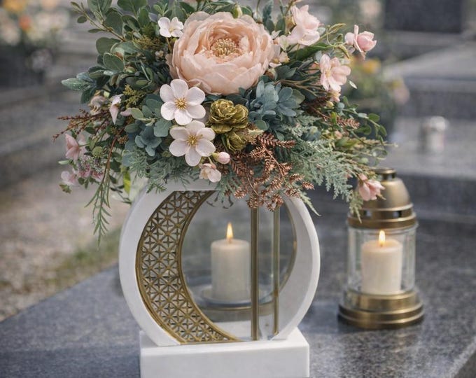 Grave decoration, grave lantern, lanterns, grave ornaments, floral arrangements, elegant grave lanterns, grave lights, grave light, grave lamp, candle holder