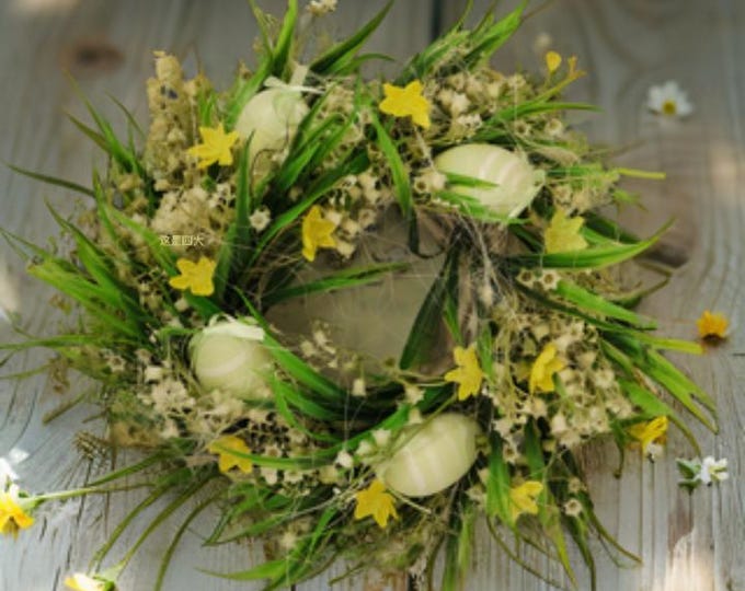 Artificial flower wreath for all seasons, home decoration, Artificial Door Wreath with Flowers, Door Decorations, Wreath with Flowers