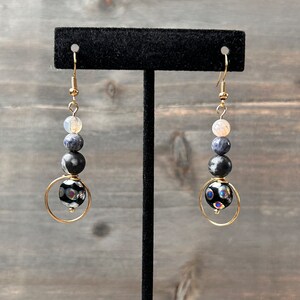 Black neutral earrings