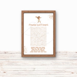 Princess Party Word Search, Princess Birthday, Princess Party, Princess Puzzle Game, DIGITAL Download