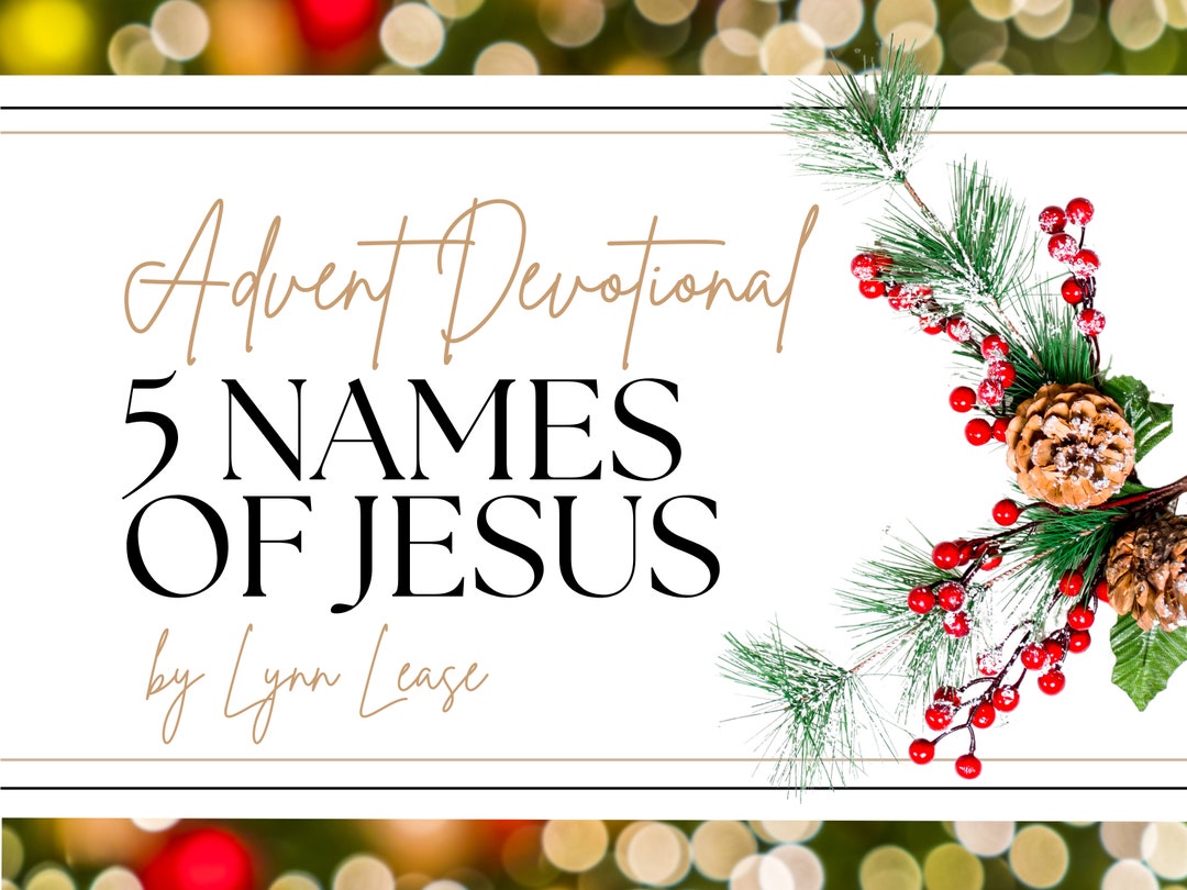 5 Names of Jesus: Advent Devotional - Etsy