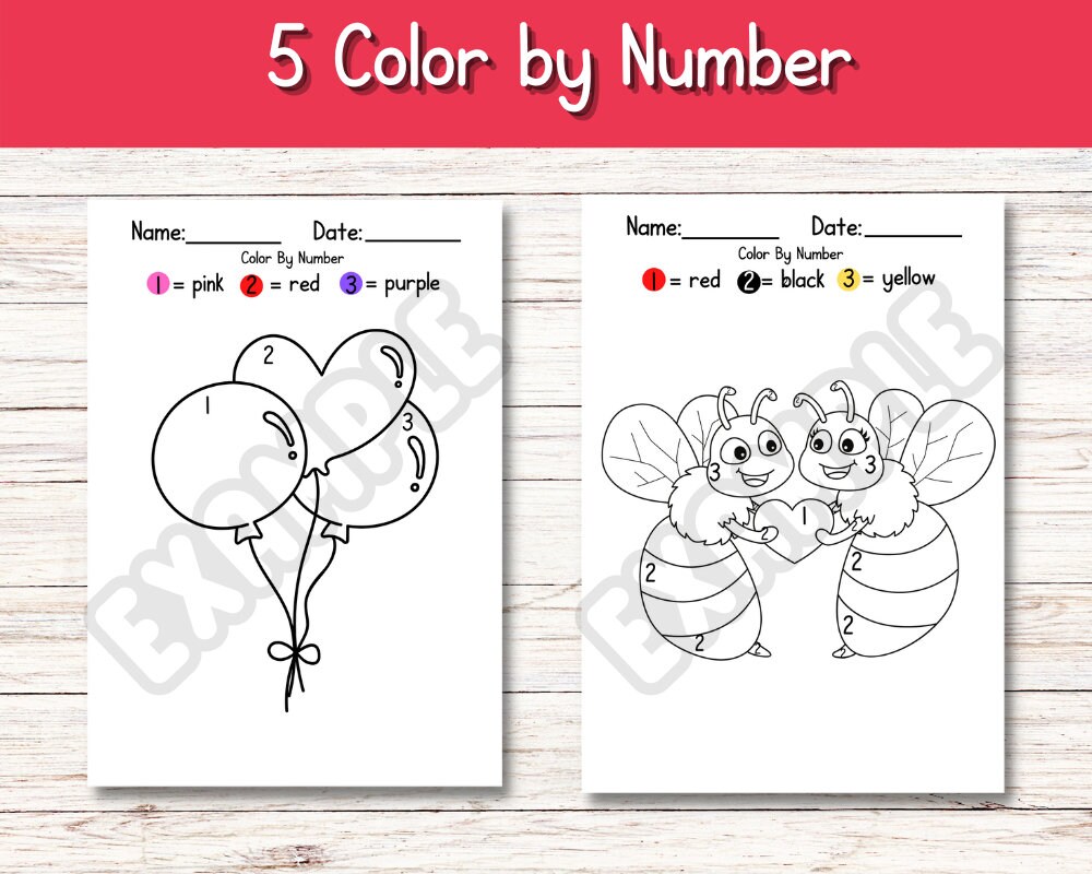 50 Pages of Valentine's Day Worksheets | Cut and Paste | for Preschool ...