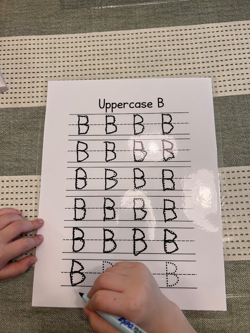 Alphabet Tracing Drills Worksheet for Preschool, Prek, and