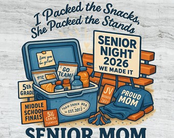 Senior Mom PNG: Projekt sublimacji dla mamy sportowca (pobranie cyfrowe)