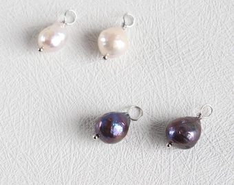 Baroque Pearl Charm: Interchangeable Pendant, Necklace, or Earring
