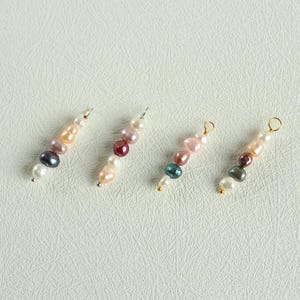 Baroque Pearl Charm Pendant: Gold or Silver DIY Jewelry