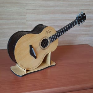 Guitar Piggy Bank Digital Download File