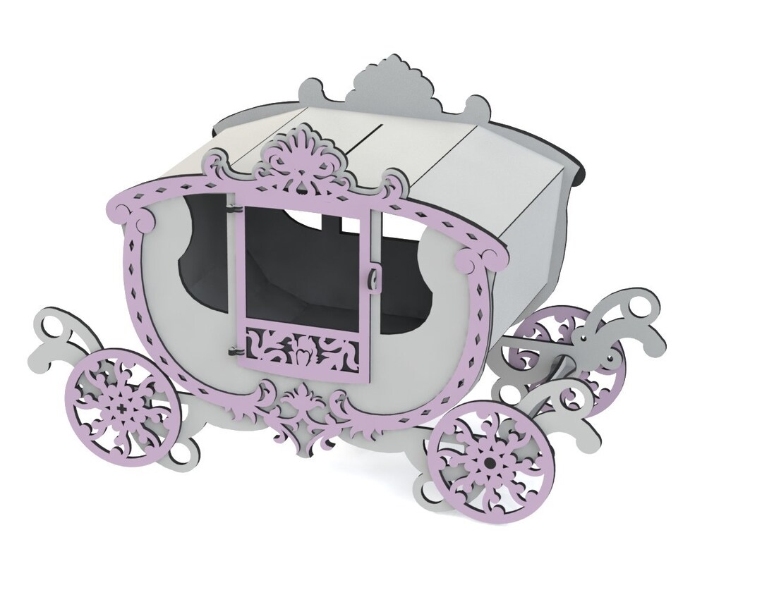 Carriage Laser Cut Files Svg Cdr Dxf Pdf Glowforge Laser Digital File