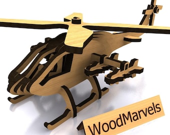 Attack Helicopter Model Kit Digital Download File