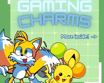 Cute Video Game Acrylic Charm | Cartoon Keychain