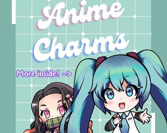 Cute Anime Acrylic Charm | Cartoon Keychain