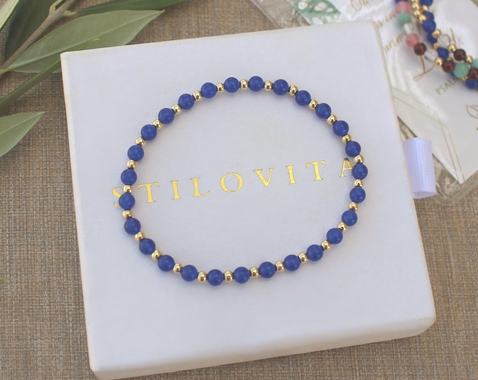 Gold Filled Birthstone Bracelet Handmade in USA • Free Fast Shipping