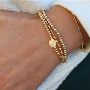 Saint Benedict Protection Bracelet • No tarnish • Handmade  • Gift For Her • Gold Filled • Religious Women&#39;s Beaded Jewelry